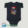 Funny Baby Yoda Groot And Toothless Stitch Gizmo Hugging Dr Pepper Baby Onesie