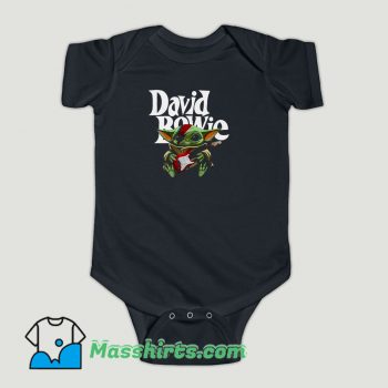 Funny Baby Yoda Hug Guitar David Bowie Baby Onesie