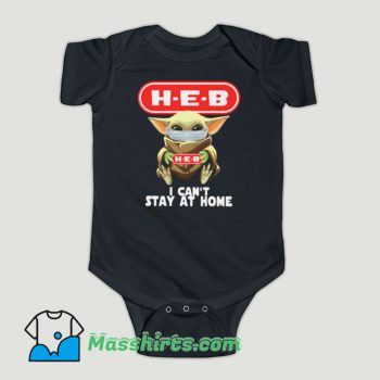 Funny Baby Yoda Hug HEB Baby Onesie