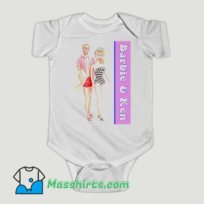 Funny Barbie Ken Doll Baby Onesie