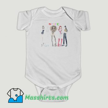 Funny British Spice Girl Baby Onesie