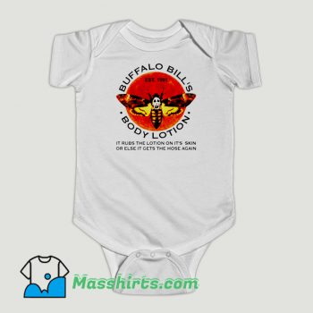 Funny Buffalo Bill’s Body Lotion Baby Onesie