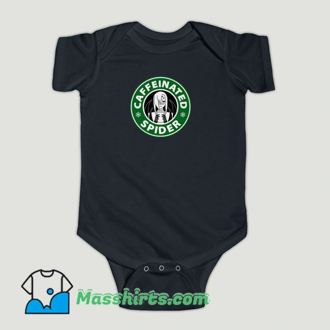 Funny Caffeinated Spider Baby Onesie