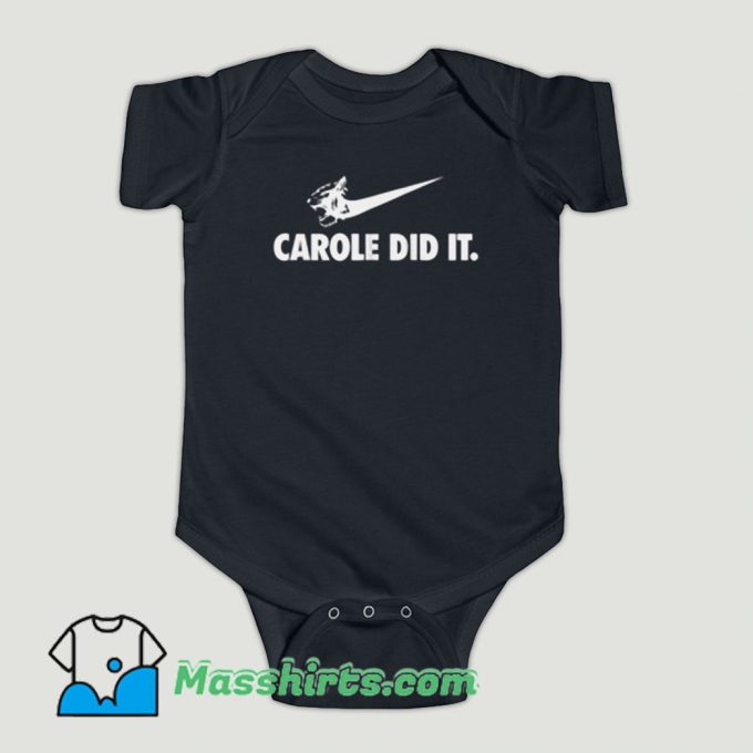 Funny Carole Baskin Just Did It Baby Onesie