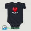 Funny Comme des Garcons Play Baby Onesie
