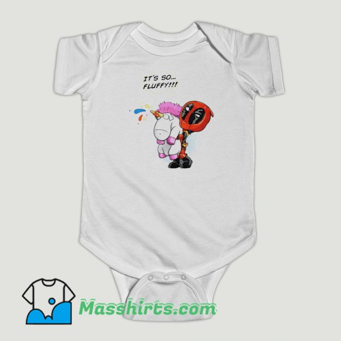 Funny Deadpool Unicorn Rainbow Baby Onesie