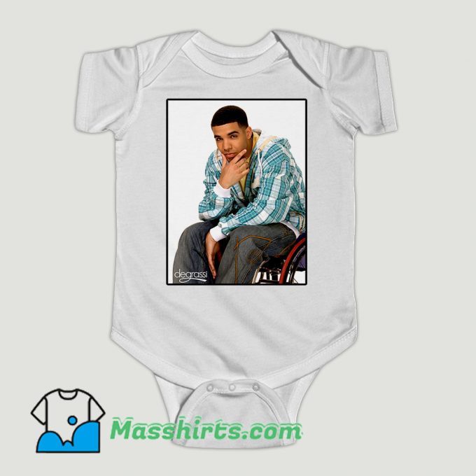 Funny Degrassi Drizzy Drake Wheelchair Jimmy Baby Onesie