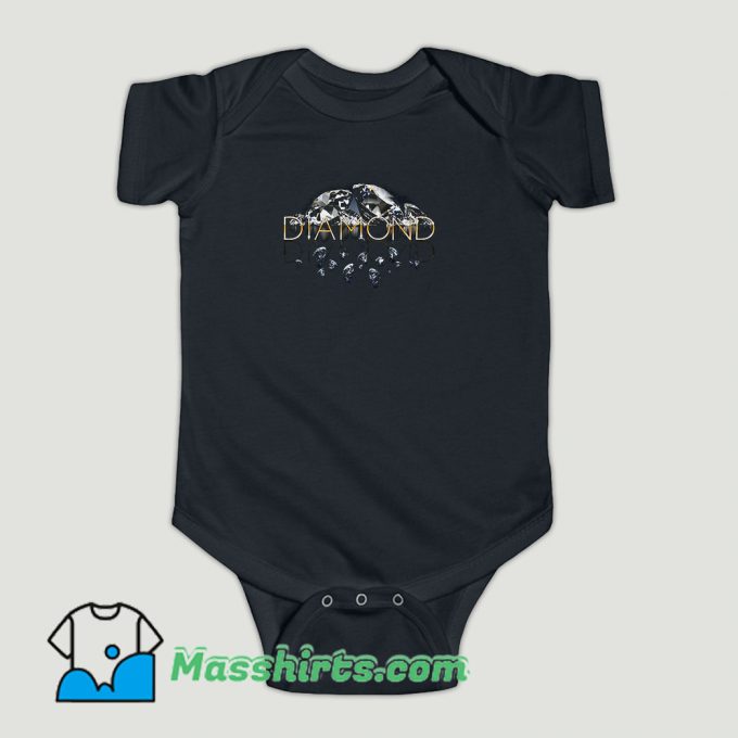 Funny Diamond Supply Mirrored Baby Onesie