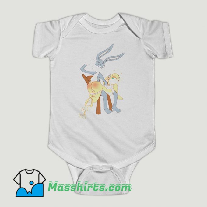 Funny Disney Bugs Lola Bunny Spank Cartoon Baby Onesie