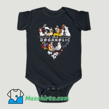 Funny Disney Im A Dogaholic Baby Onesie