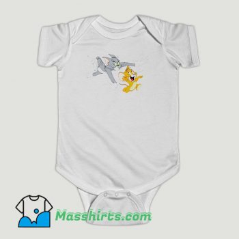 Funny Disney Tom Jerry Cat Mouse Baby Onesie