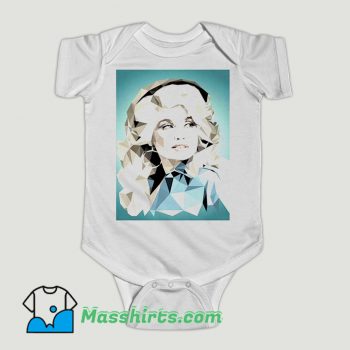 Funny Dolly Parton American Country Pop Baby Onesie