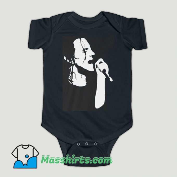 Funny Eddie Vedder Sillhoute Baby Onesie