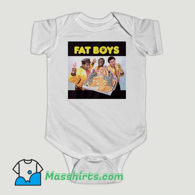 Funny Fat Boys Hip Hop NYC Rap Baby Onesie