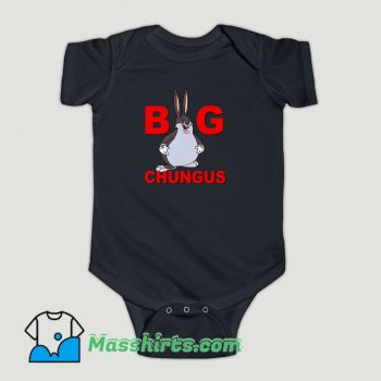 Funny Fat Bunny Big Chungus Baby Onesie