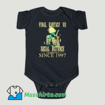 Funny Final Fantasy VII Social Distance Training Baby Onesie