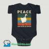 Funny Goose Peace Was Never An Option Baby Onesie