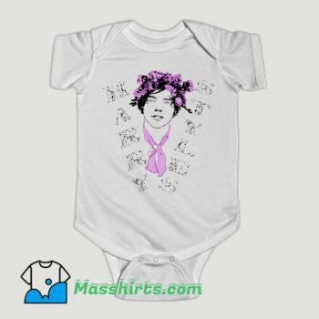 Funny Harry Styles Floral Baby Onesie