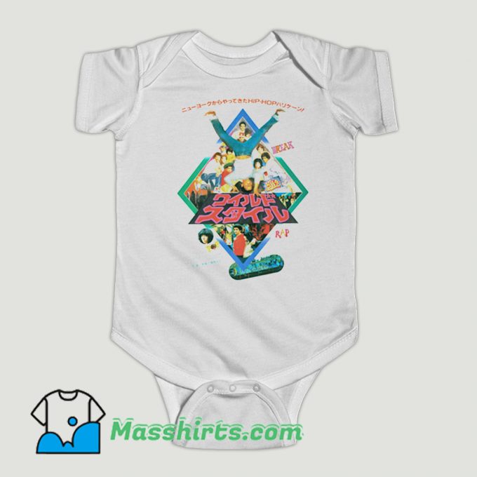 Funny Hip Hop Graffiti Wild Style Baby Onesie