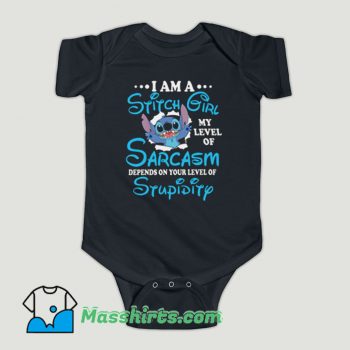 Funny Im A Stitch Girl Disney Baby Onesie