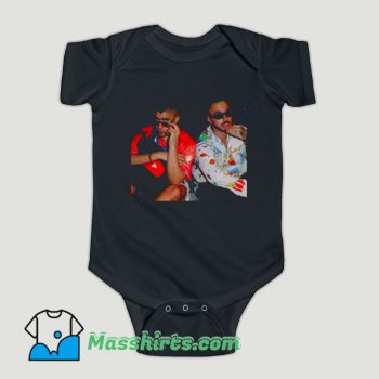 Funny J Balvin And Bad Bunny Rapper Baby Onesie