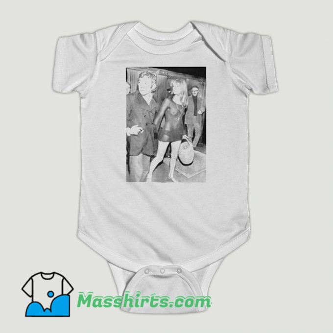 Funny Jane Birkin Serge Gainsbourg Baby Onesie