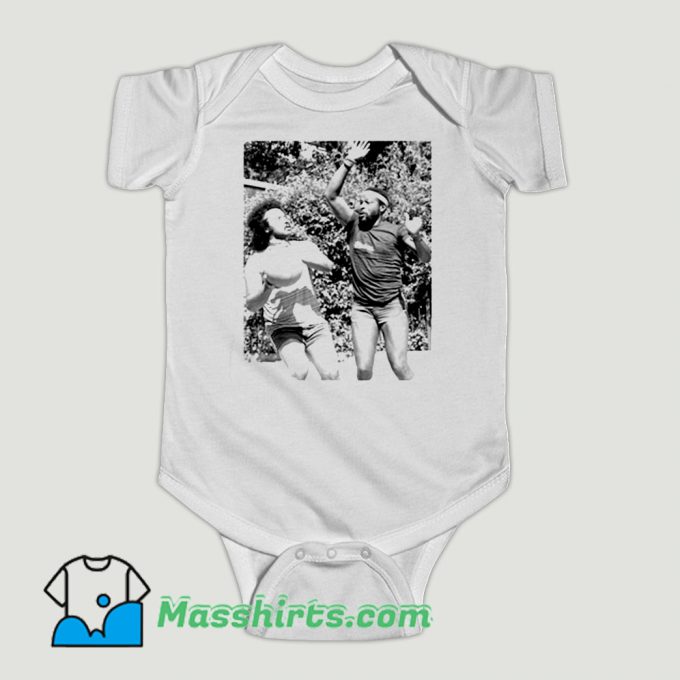 Funny Jesse Jackson Marvin Gaye Basketball Baby Onesie