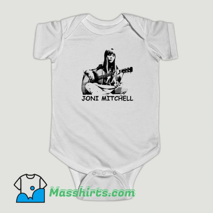 Funny Joni Mitchell Guitar Baby Onesie