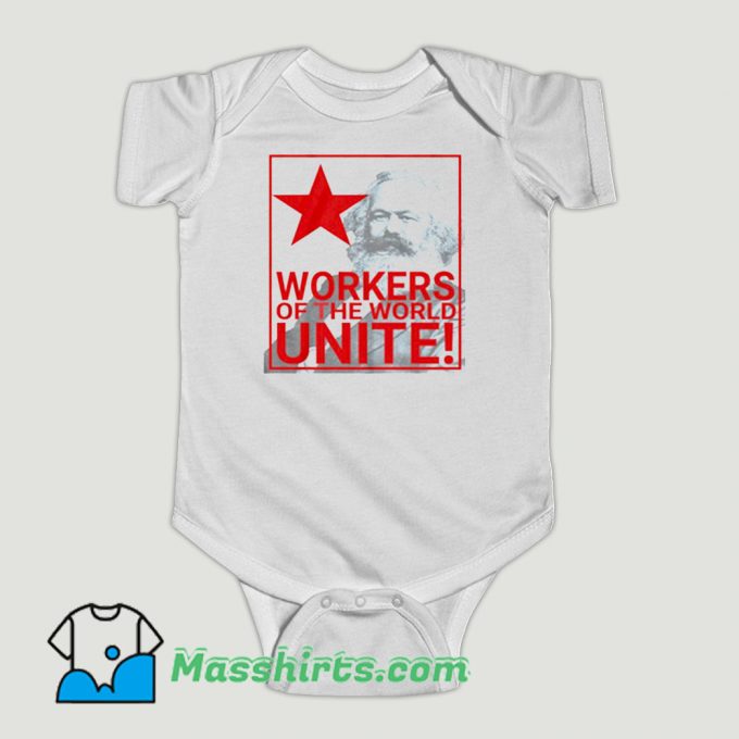 Funny Karl Marx Workers Baby Onesie