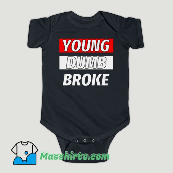 Funny Khalid Young Dumb Broke Baby Onesie