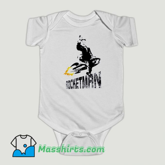 Funny Kim Jong Un Rocketman Fly On Nuclear Baby Onesie