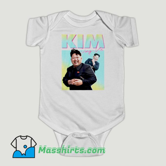 Funny Kim Jong Un Smile Baby Onesie