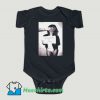 Funny Kissing Is Cool Girl Shy Baby Onesie