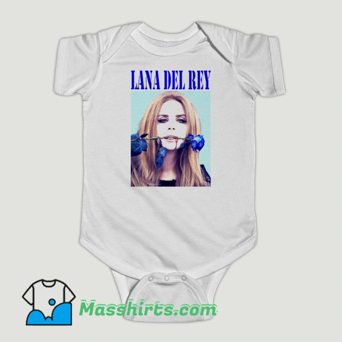 Funny Lana Del Rey Blue Rose Baby Onesie