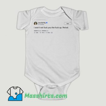 Funny Lana Del Rey Tweet Baby Onesie