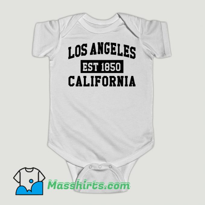 Funny Los Angeles California Est 1850 Popular LA Baby Onesie