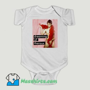 Funny Louis Theroux Feathered Boa Baby Onesie