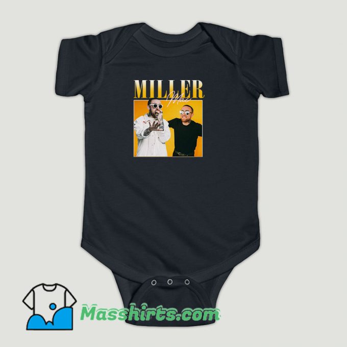 Funny Mac Miller 90s Vintage Baby Onesie