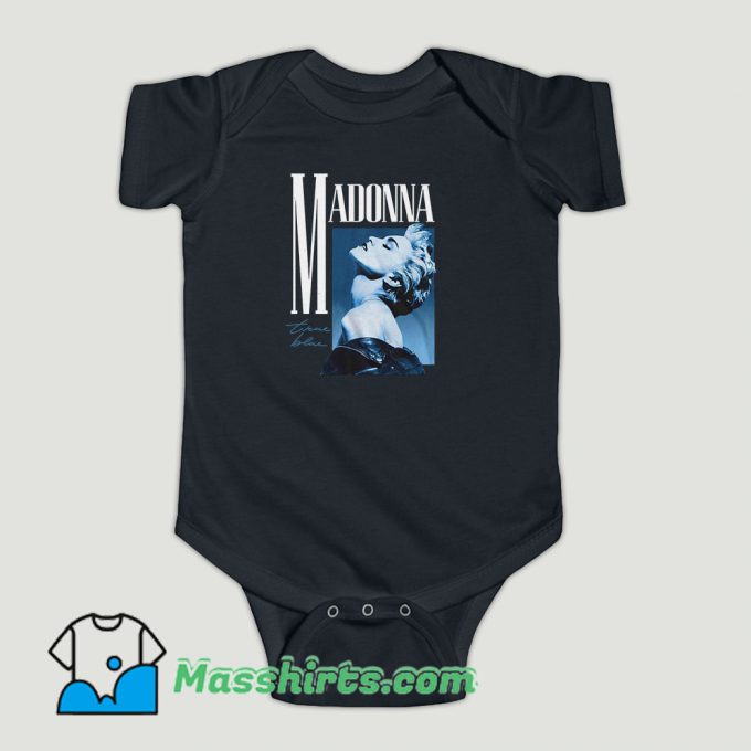 Funny Madonna True Blue Album Baby Onesie