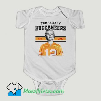 Funny Marilyn Monroe Buccaneers Fan Baby Onesie