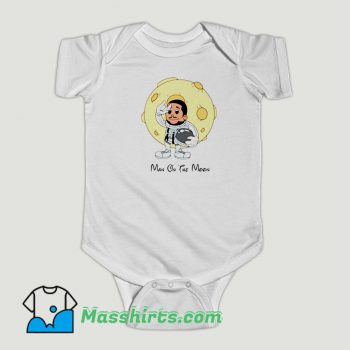 Funny Masshirts Baby Onesies White Kid Cudi Man On The Moon Baby Onesie