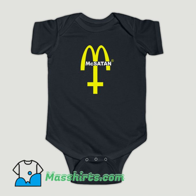 Funny Mc Satan Evil Burger Baby Onesie