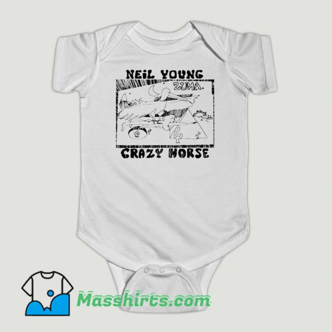 Funny Neil Young Crazy Horse Baby Onesie
