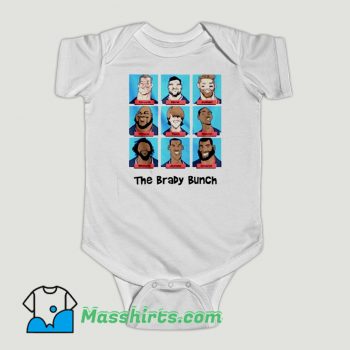 Funny New England Patriots Brady Bunch Baby Onesie