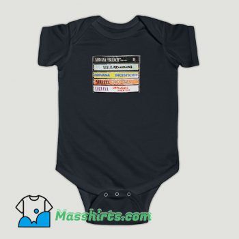 Funny Nirvana Album Cassettes Baby Onesie