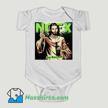 Funny Nofx Never Trust A Hippy Baby Onesie