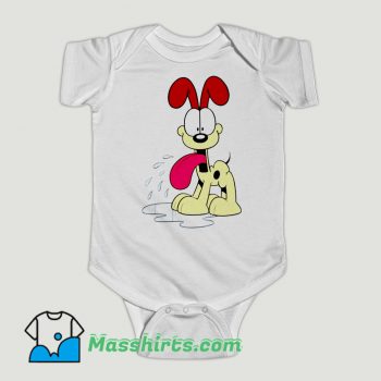 Funny Odie Garfield Dog Beagle Baby Onesie