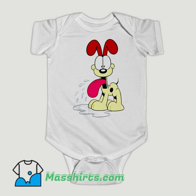 Funny Odie Garfield Dog Beagle Baby Onesie