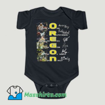 Funny Oregon Ducks Minyon Moore Ruthy Hebard Sign Baby Onesie