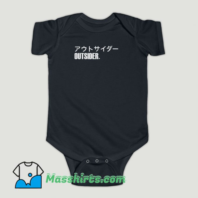 Funny Outsider Japanese Baby Onesie